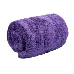 MaxShine 1200GSM Duo Twisted Loop Microfiber Drying Towels - Purple