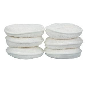 Plush Microfiber Shine Car Applicators – 6pcs-pack | Microfiber Applicator Pad