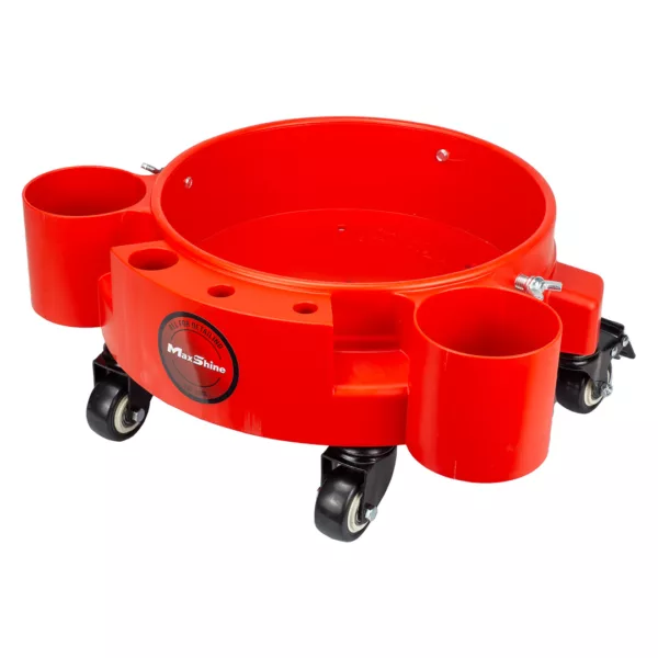 Rolling Bucket Dolly Red