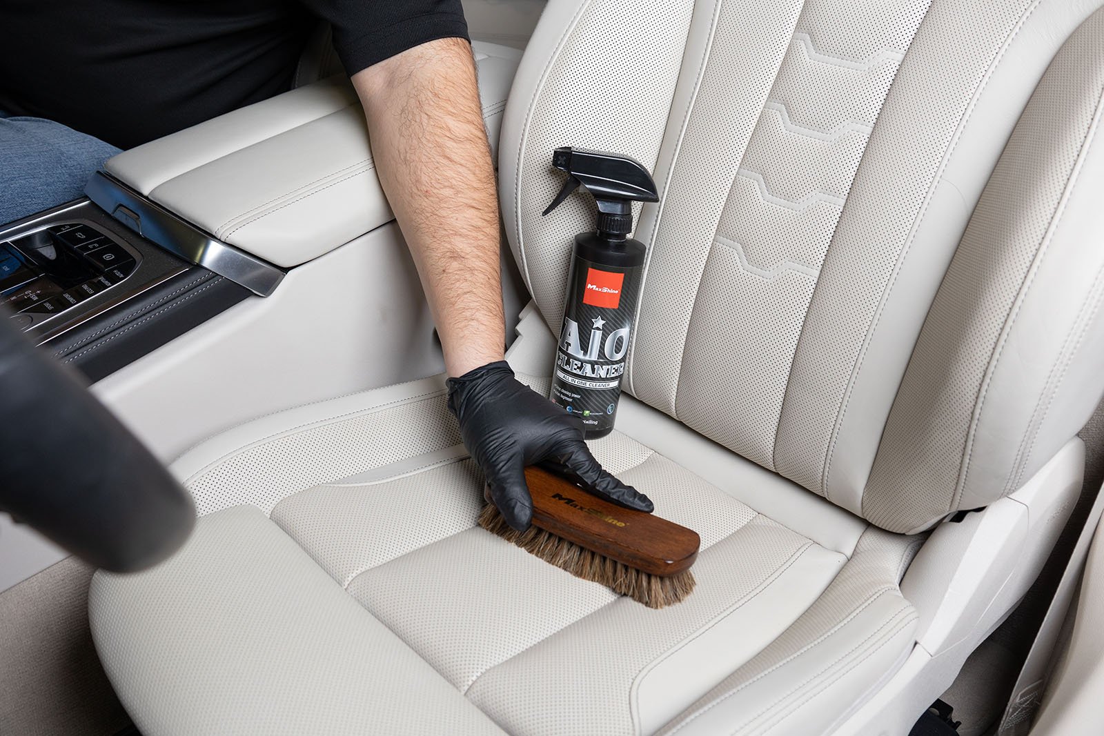 vinyl and leather cleaning MaxShine All In One Cleaner AIO Exterior Interior Car Cleaner