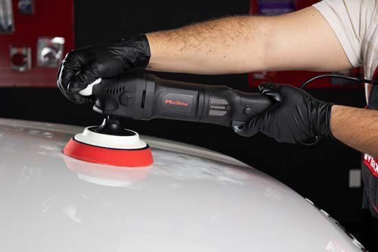 professional rotary polishers - polishing action with M1000