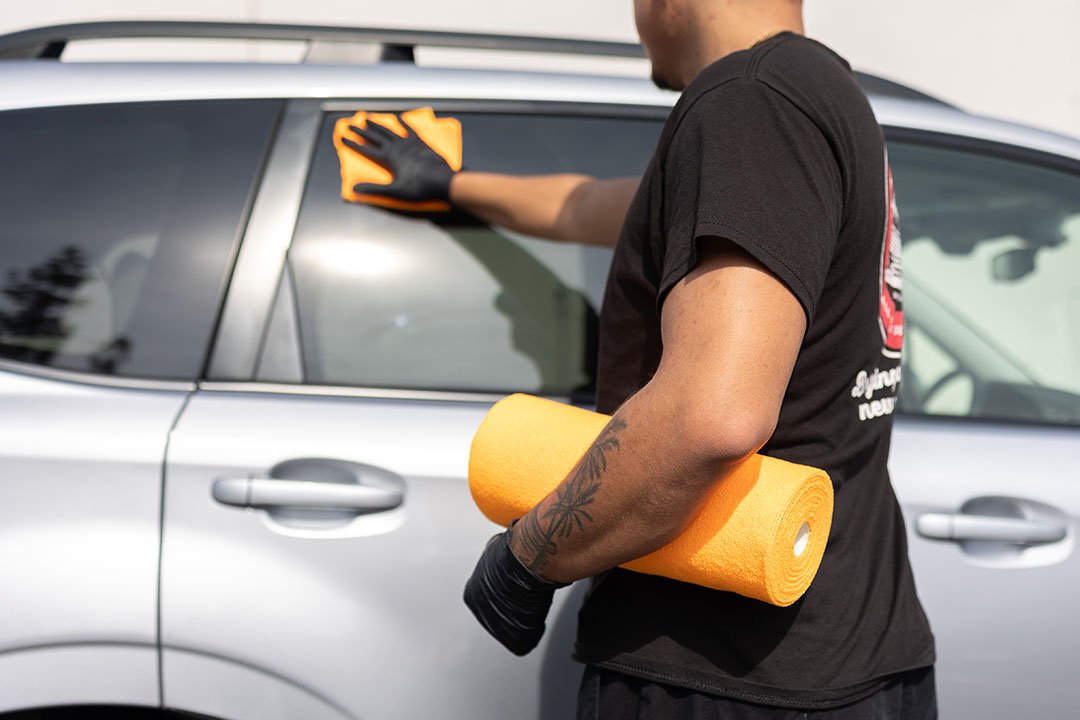 Microfiber Towel Roll Cleaning Car Exterior Window